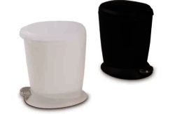 simplehuman 6L Plastic Pedal Bin - White.